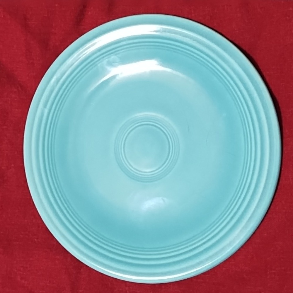 Fiesta older turquoise color bread and butter plate 6 1/8"